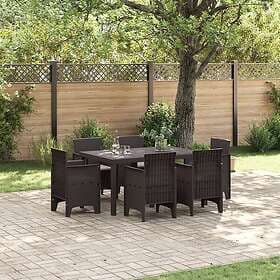 vidaXL Garden Dining Set 7 Pieces 3378559