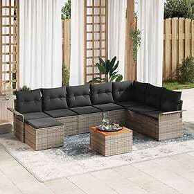 vidaXL Leone Garden Sofa Set with Storage 9 Pieces 3356032