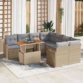 vidaXL Garden Sofa Set with Cushions 7 Pieces 3349440