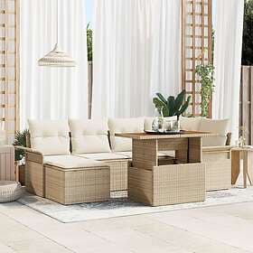 vidaXL Garden Sofa Set with Storage 7 Pieces 3358094