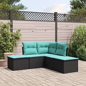 vidaXL Garden Sofa Set with Cushions 5 Pieces 3217717