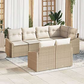 vidaXL Garden Sofa Set with Cushion 7 Pieces 3355430