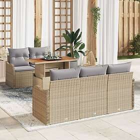 vidaXL Garden Sofa Set with Storage 6 Pieces 3358135