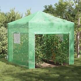vidaXL Greenhouse with Pop-up Frame PE Cover Iron Frame 8.41m² 290x290x315cm 420