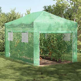 vidaXL Greenhouse with Pop-up Frame PE Cover Iron Frame 290x430x315cm 42006644