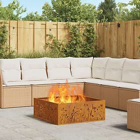vidaXL Fire Pit 80x80x30cm 858929