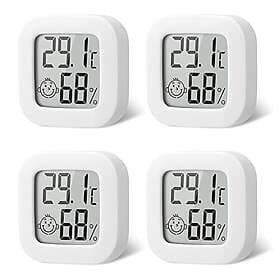 Flintronic Mini LCD Digital Thermo-Hygrometer Wireless Thermometer and Hygromete