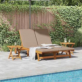 vidaXL Recliner Chair Acacia Wood 3407702