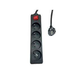 MicroConnect MC-PSOO040150FRB 4-Way Switched Power Strip 1.5m