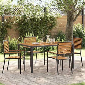 vidaXL Stackable Chairs Textilene 3563845