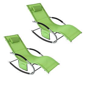 SoBuy Garden Chair Green OGS28-GRx2