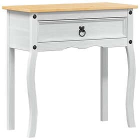 vidaXL Accent Table White 73 x 35 x 73 cm Solid Pine Wood 42024944