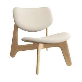 Tom Dixon Slab Lounge Chair Upholstered Seat Natural Brushed Oak