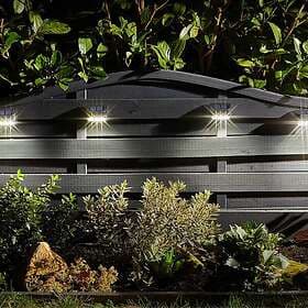 Smart Solar SuperBright Wall Fence Post Light (4-pack)