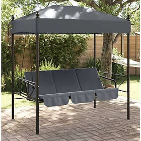 vidaXL 4008901 Hammock with Roof Grey