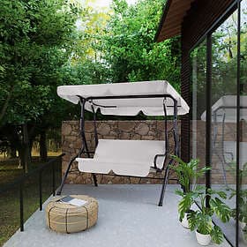 Casaria Hollywood Hammock with Sunshade Grey