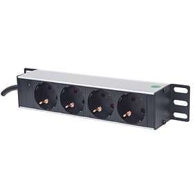 Intellinet 714020 4-Way Switched Power Strip 1.8m