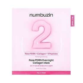 numbuzin No.2 Rose PDRN Overnight Collagen Mask 4pcs