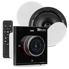 Power Dynamics B50B Bluetooth Ceiling Speaker System with In Wall Digital Amplif