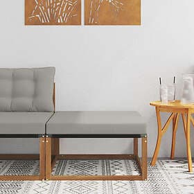 vidaXL Footstool Solid Acacia Wood 900630