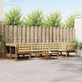 vidaXL Outdoor Sofa Set with Cushion 8 Pieces 3369280