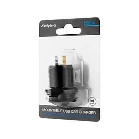 Peiying PY-CHR0004 USB Car Charger with Quick Charge and Battery Voltage Indicat