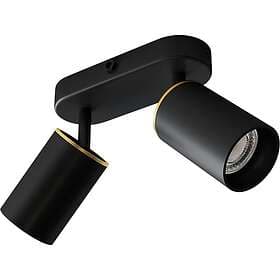 Edgeform Edgespot Double 65 Spotlight (Aluminium, Black)