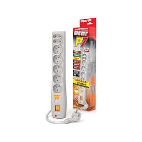 Acar P7 7-Way Surge Protected Power Strip 5m W0119