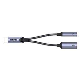 Unitek Y-C356G Adapter USB-C to Headphone Jack/Charging