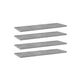 vidaXL Bookshelf Boards Wall Shelf 60x20x1.5cm (4-pack)