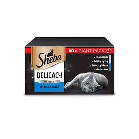Sheba Delicacy Pouches Jelly 80x0,085kg