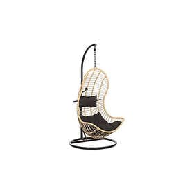 Appuna 195932 Hanging Chair Polyrattan Beige with Stand