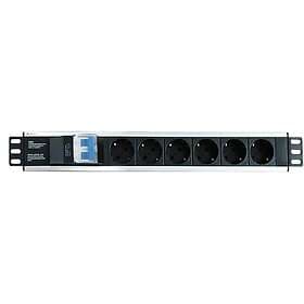 Techly I-CASE STRIP-16SH 6-Way Power Strip 3m