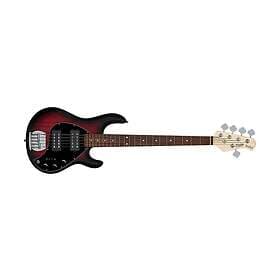 Sterling By Music Man RAY5HH Ruby Red Satin Bass