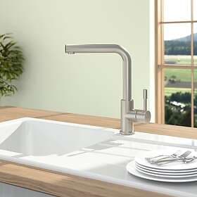 Villeroy & Boch Modern Kitchen Mixer Tap 966801LC (Brushed Steel)