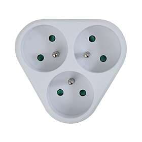 Esperanza Elk303w 3-Way Power Strip White ELK303W