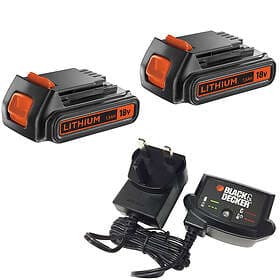 Black & Decker Battery and Charger Pack 18V 1.5Ah 2-pack