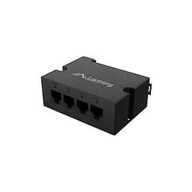 Lanberg Switch Din-Ge4-Bt-90W 1Xin 3Xout 1Gb Poe-Förlängare