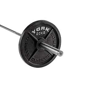 York Fitness Hammertone Cast Iron Olympic Plate 20kg