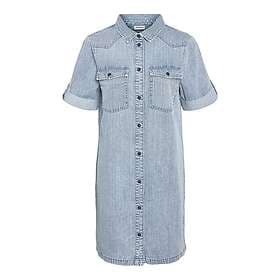 Noisy May Signe Denim Short Sleeve Short Dress