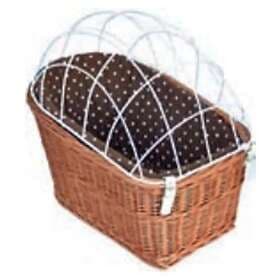 Aumüller Aumuller Animal Rattan Dog Bicycle Basket Rear