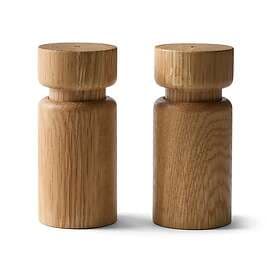 CrushGrind Helsinki Salt & Pepper Grinder Set Oak 11cm