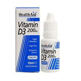 HealthAid Vitamin D3 200IU Drops 15ml