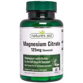 Natures Aid Magnesium Citrate 125mg 60 Tablets