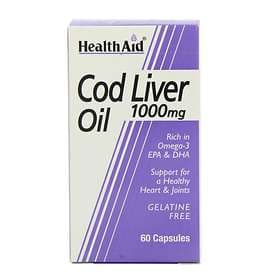 HealthAid Mega Cod Liver Oil 1000mg 60 Capsules