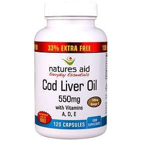 Natures Aid Cod Liver Oil 550mg 120 Capsules