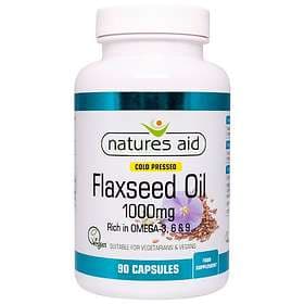 Natures Aid Flaxseed Oil 1000mg 90 Capsules