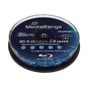 MediaRange BD-R 25GB 6x 10-pack Cakebox Printable