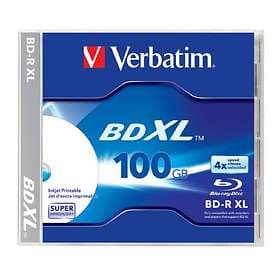 Verbatim BD-R XL 100GB 4x 1-pack Jewel Case Wide Inkjet