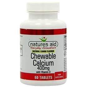 Natures Aid Calcium Chewable 400mg 60 Tablets